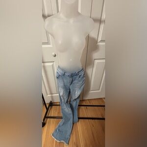 Red Bottom Brand Blue Boyfriend Jeans Relaxed Fit